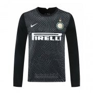 Camiseta Inter Milan Portero Manga Larga 2020-2021 Negro