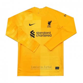 Camiseta Liverpool Portero Manga Larga 2021-2022 Amarillo