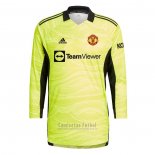 Camiseta Manchester United Portero 1ª Manga Larga 2021-2022