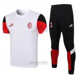 Chandal del AC Milan Manga Corta 2021-2022 Blanco