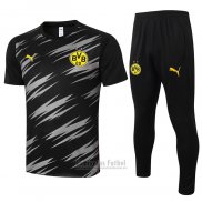 Chandal del Borussia Dortmund Manga Corta 2020-2021 Negro