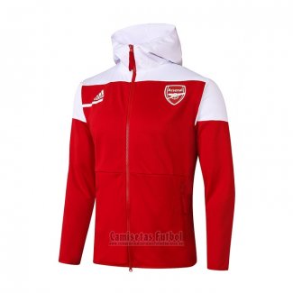 Chaqueta con Capucha del Arsenal 2020-2021 Rojo