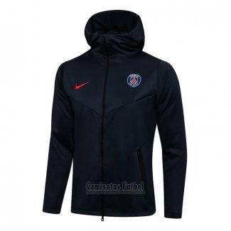 Chaqueta con Capucha del Paris Saint-Germain 2021-2022 Azul