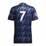 Camiseta Arsenal Jugador Saka 3ª 2021-2022
