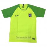 Camiseta Brasil Portero 2018 Amarillo Tailandia