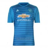 Camiseta Manchester United Portero 2018-2019 Azul Tailandia