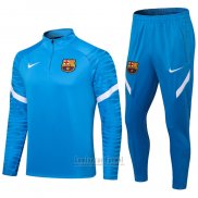 Chandal de Sudadera del Barcelona 2021-2022 Azul