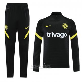 Chandal de Sudadera del Chelsea 2021-2022 Negro