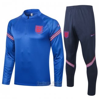 Chandal de Sudadera del Inglaterra Nino 2020-2021 Azul