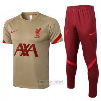 Chandal del Liverpool Manga Corta 2021-2022 Amarillo