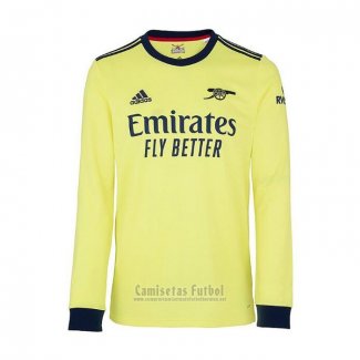 Camiseta Arsenal 2ª Manga Larga 2021-2022