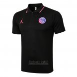 Camiseta Polo del Paris Saint-Germain Jordan 2021-2022 Negro
