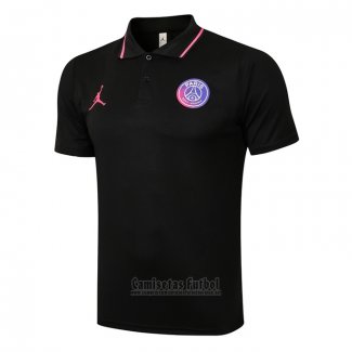 Camiseta Polo del Paris Saint-Germain Jordan 2021-2022 Negro