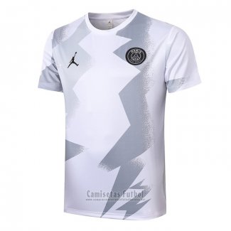 Camiseta de Entrenamiento Paris Saint-Germain Jordan 2020-2021 Blanco