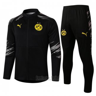 Chandal de Chaqueta del Borussia Dortmund 2020-2021 Negro