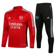 Chandal de Sudadera del Arsenal Nino 2021-2022 Rojo