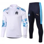 Chandal de Sudadera del Olympique Marsella Nino 2020-2021 Blanco