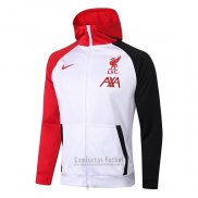 Chaqueta con Capucha del Liverpool 2020-2021 Blanco