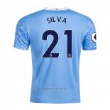 Camiseta Manchester City Jugador Silva 1ª 2020-2021