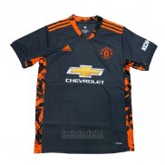 Camiseta Manchester United Portero 2020-2021 Negro Tailandia