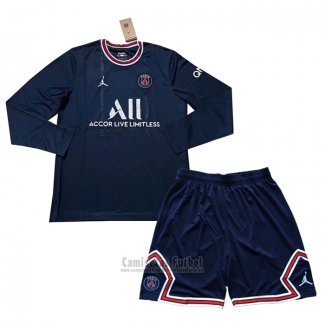 Camiseta Paris Saint-Germain 1ª Manga Larga Nino 2021-2022