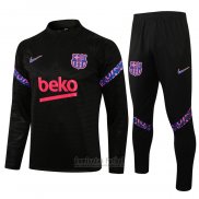 Chandal de Sudadera del Barcelona 2021-2022 Negro