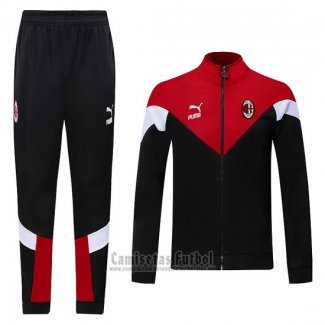 Chandal del AC Milan 2020-2021 Negro y Rojo