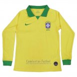 Camiseta Brasil 1ª Manga Larga 2019