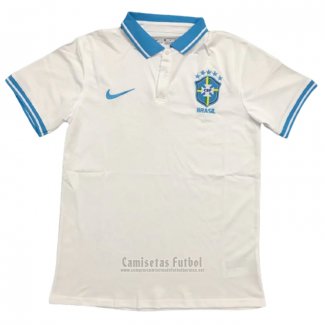 Camiseta Polo del Brasil 2021 Blanco