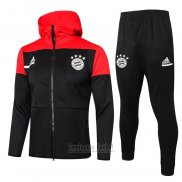 Chandal con Capucha del Bayern Munich Nino 2020-2021 Negro