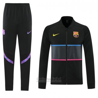 Chandal de Chaqueta del Barcelona 2021-2022 Negro