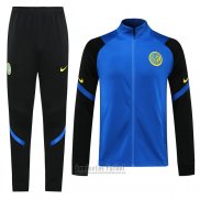 Chandal de Chaqueta del Inter Milan 2020-2021 Azul y Negro