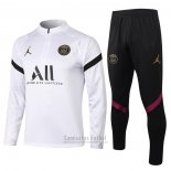 Chandal de Sudadera del Paris Saint-Germain 2020-2021 Blanco