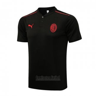 Camiseta Polo del AC Milan 2021-2022 Negro