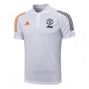 Camiseta Polo del Manchester United 2021-2022 Blanco