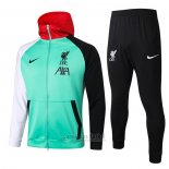 Chandal con Capucha del Liverpool 2020-2021 Verde