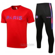 Chandal del Paris Saint-Germain Jordan Manga Corta 2021-2022 Rojo