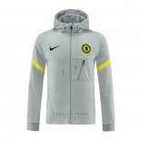 Chaqueta con Capucha del Chelsea 2021-2022 Gris