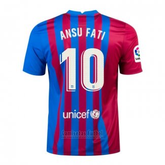 Camiseta Barcelona Jugador Ansu Fati 1ª 2021-2022