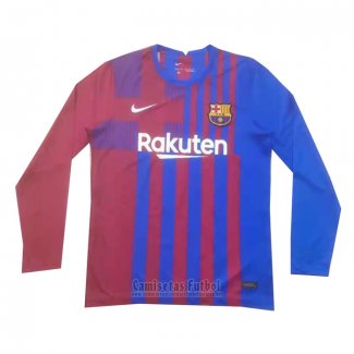 Camiseta Barcelona 1ª Manga Larga 2021-2022