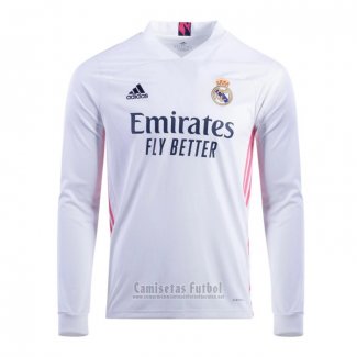 Camiseta Real Madrid 1ª Manga Larga 2020-2021