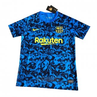 Camiseta de Entrenamiento Barcelona 2021-2022 Azul