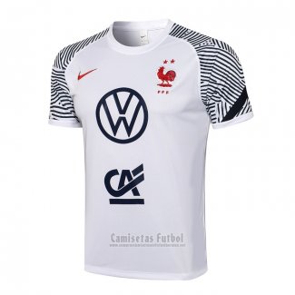 Camiseta de Entrenamiento Francia 2021-2022 Blanco