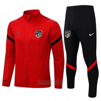 Chandal de Chaqueta del Atletico Madrid 2021-2022 Rojo