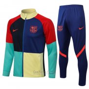 Chandal de Chaqueta del Barcelona 2021-2022 Azul y Rojo