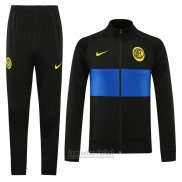 Chandal de Chaqueta del Inter Milan 2020-2021 Negro