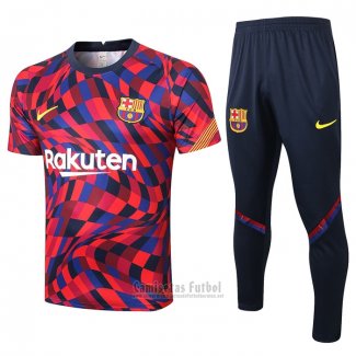 Chandal del Barcelona Manga Corta 2020-2021 Rojo