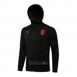 Chaqueta con Capucha del AC Milan 2021-2022 Negro