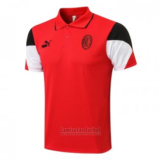 Camiseta Polo del AC Milan 2021-2022 Rojo