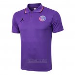 Camiseta Polo del Paris Saint-Germain Jordan 2021-2022 Purpura